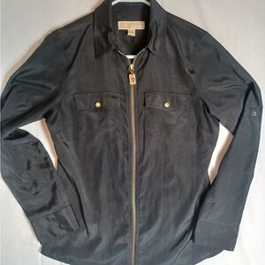 Michael Kors zip front blouse Black, size Small women’s